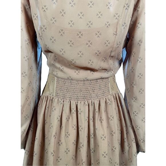 NWOT Free People Women's Baby Dee Chiffon Sheer Fit & Flare Mini Dress Size S - Picture 6 of 10
